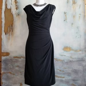 Ralph Lauren black goddess sheath dress